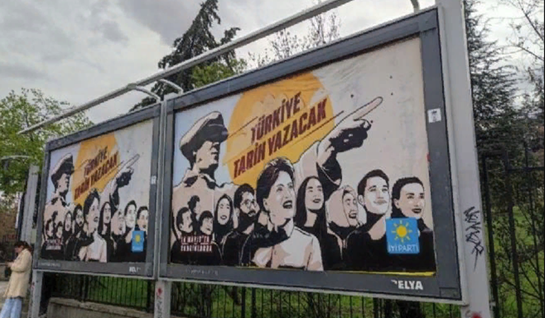 İYİ Parti tüm şehirleri Atatürk'lü afişlerle donatıyor