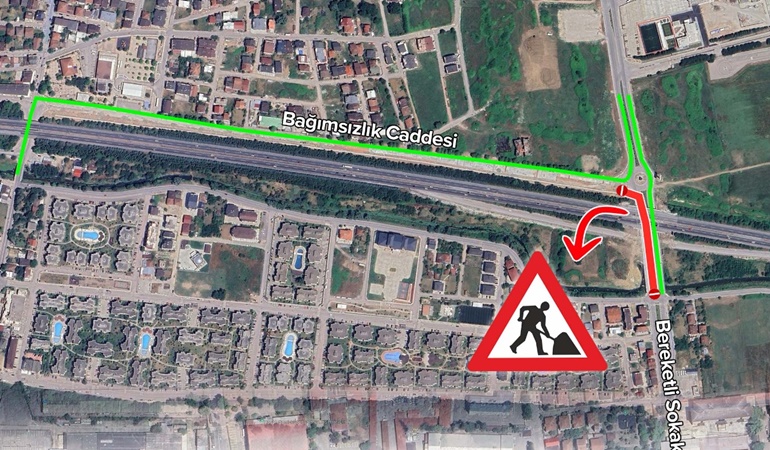 İzmit Alikahya’da o cadde trafiğe kapatılacak