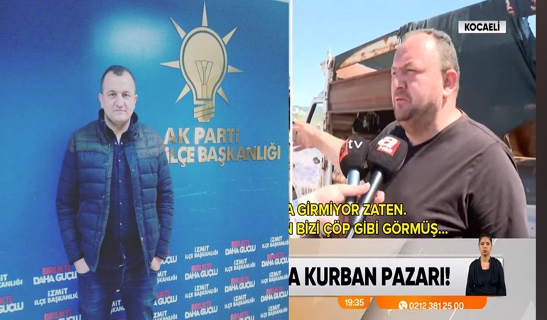 İzmit Belediyesi’ni bağıra çağıra kötüleyen kişi bakın nerede poz vermiş!