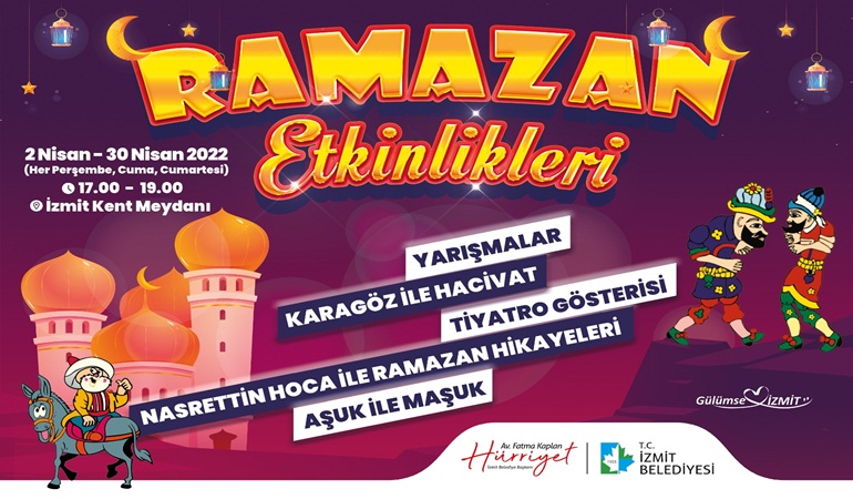 İzmit Belediyesi Ramazan etkinlikleri 2 Nisan’da başlıyor
