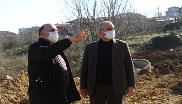 İzmit Belediyesinden Akmeşe’deki heyelan sorununa kalıcı çözüm