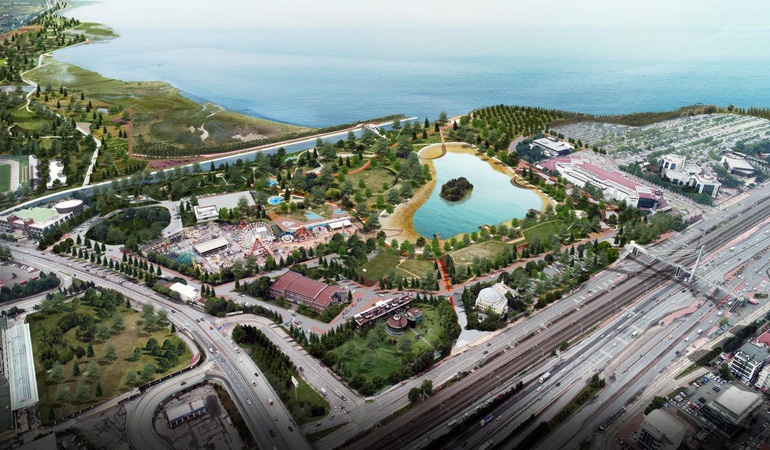 İzmit Millet Bahçesi için yıkımlar devam ediyor