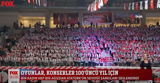 İzmit’te Bin Ses Tek Nefes Kadın Korosu Türkiye’de 100. yıla damga vurdu