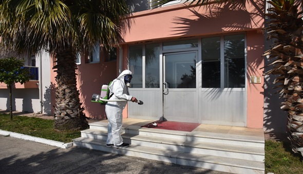 İzmit'te korona virüs mesaisi