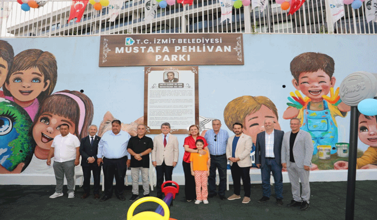 İzmit’te Mustafa Pehlivan’ın adını yaşatacak park açıldı