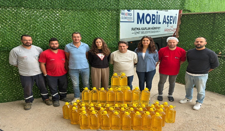 İzmit’te tarlaya ayçiçeği ekilmişti, 335 litre yağ elde edildi