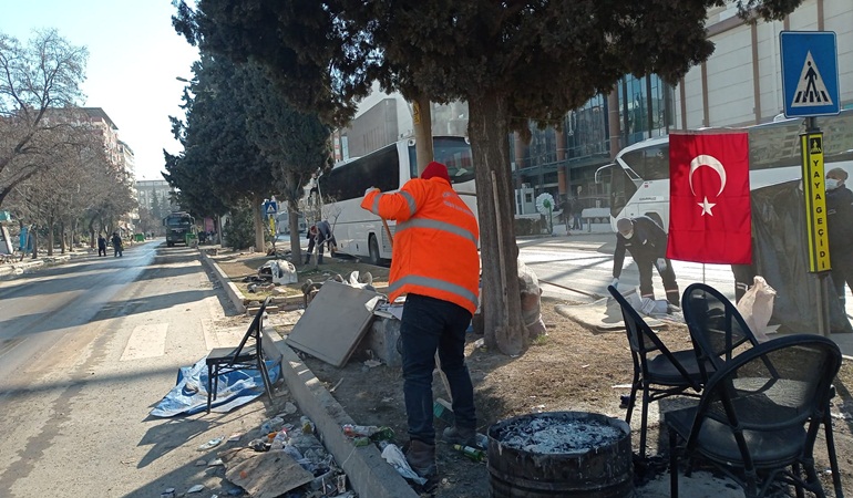 Kahramanmaraş’ın temizliği Körfez ekiplerine emanet