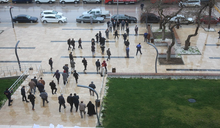 Kandıra Belediyesi’nde deprem tatbikatı