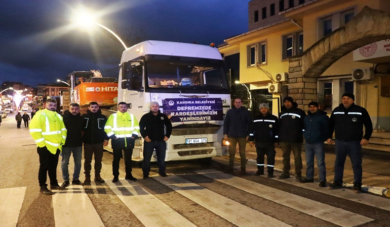 Kandıra’da tek yürek depremzedelere yardım için seferber oldu