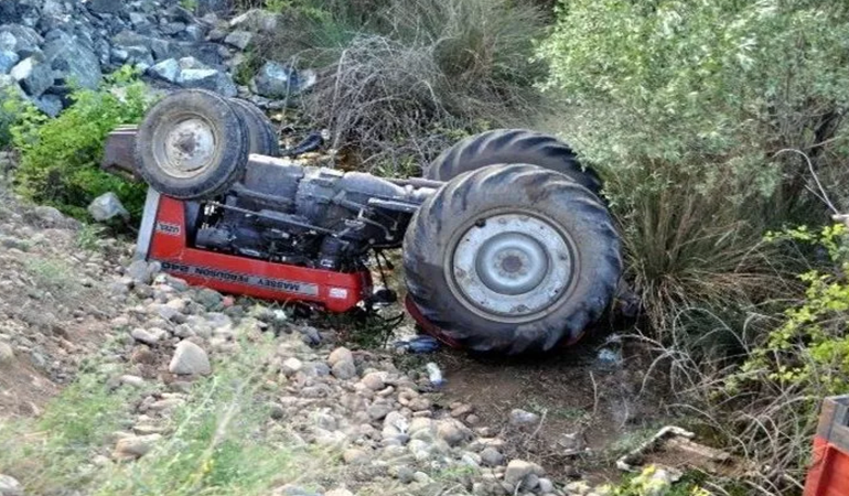 Kartepe’de traktör altında feci ölüm