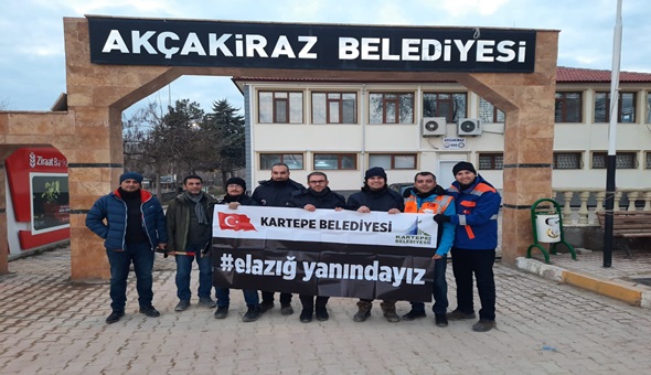 Kartepe teknik ekibi de Elazığ'da