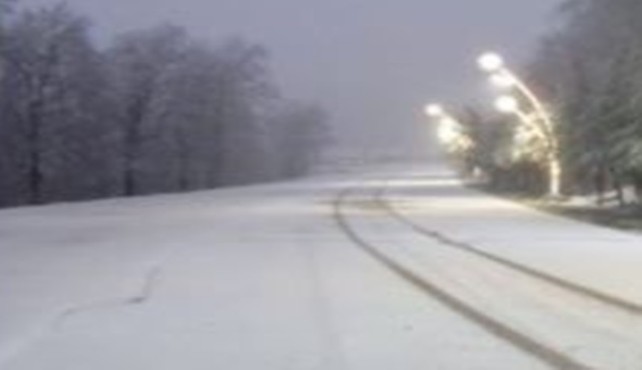 Kartepe’ye kar yağdı