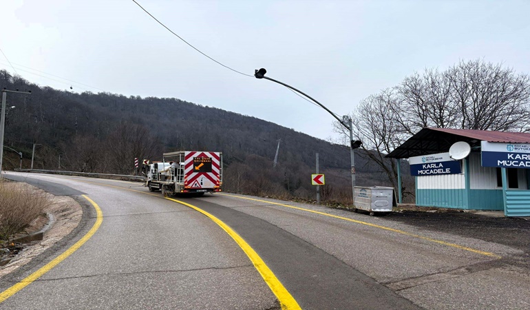 Kartepe zirve yolu kış sezonuna hazır!