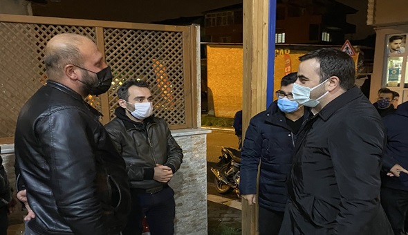 Kaymakam ve Başkan sigara yasağı denetiminde