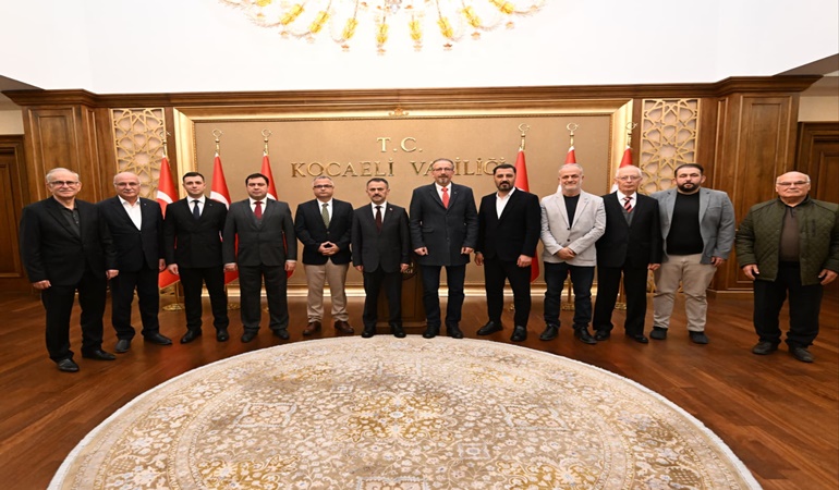 Kocaeli Aydınlar Ocağı’nın başkanları Vali Aktaş’ın kapısını çaldı