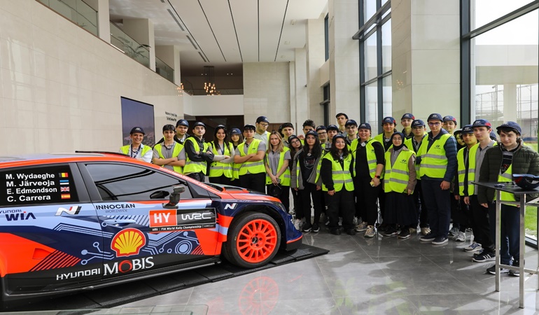 Kocaeli Bilnet Fen Lisesi öğrencilerinden Hyundai Assan’a ziyaret