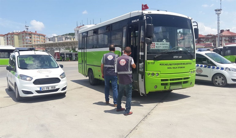 Kocaeli’de 165 şoföre ceza!