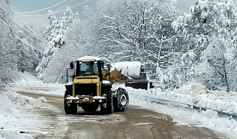 Kocaeli’de kar nedeniyle kapalı olan yol yok