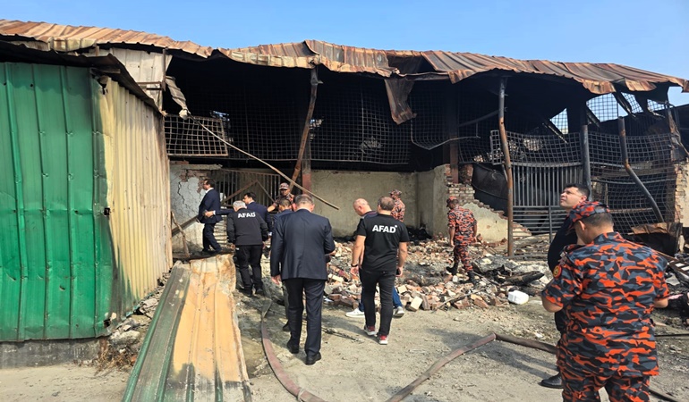 Kocaeli İtfaiyesi, Bangladeş’teki yangın alanını inceledi