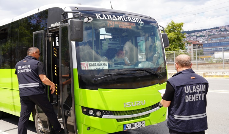 Kocaeli’nde 186 halk otobüsünde klima denetimi