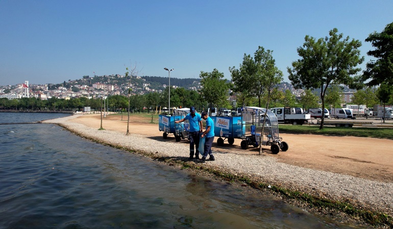 Kocaeli sahillerini temiz tutmak için seferber oldular!