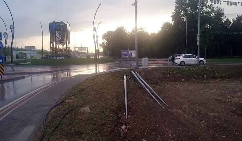 Kocaelispor için yapılan dev arma çalışması bitti, pisliği kaldı!