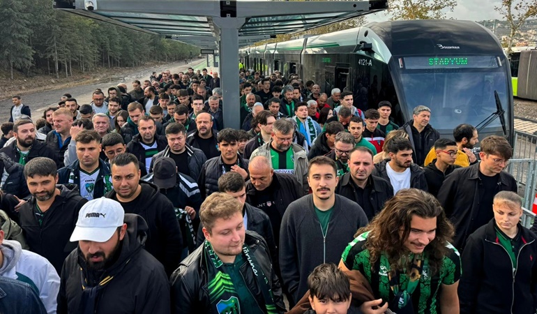 Kocaelispor maçı öncesi stadyuma aktarmasız ulaşım