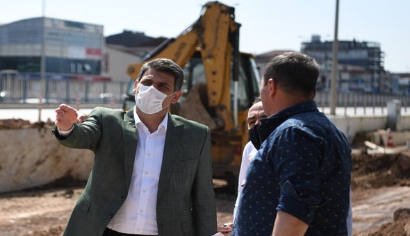 Kocaman Ankara Caddesi'ni yerinde inceledi