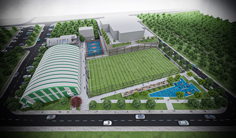 Körfez Çamlıtepe’de dev spor kompleksi için kolar sıvandı