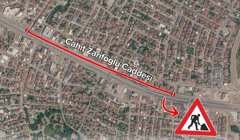 Körfez ilçede o cadde trafiğe kapatılacak