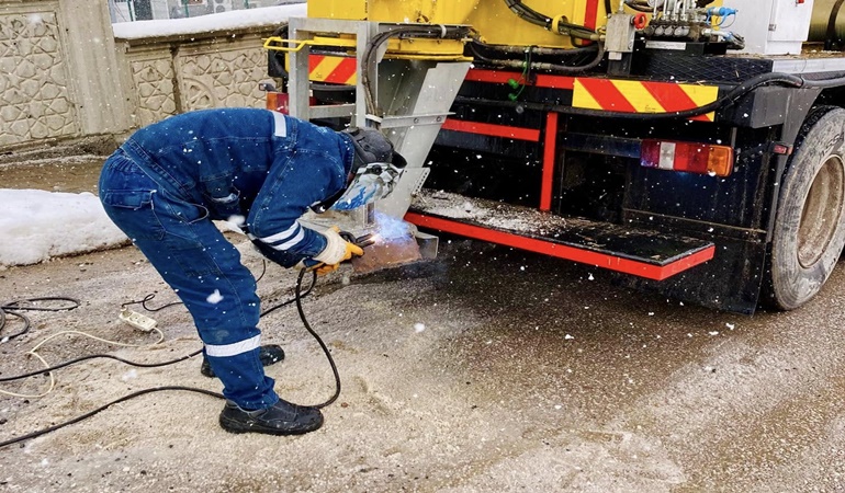 Körfez’in yüksek kesimlerinde karla mücadele