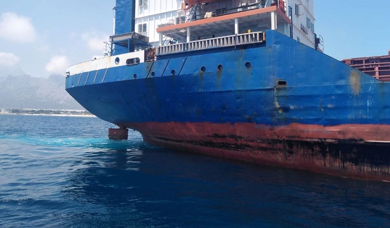 Körfezi kirleten gemiye 464 bin TL ceza