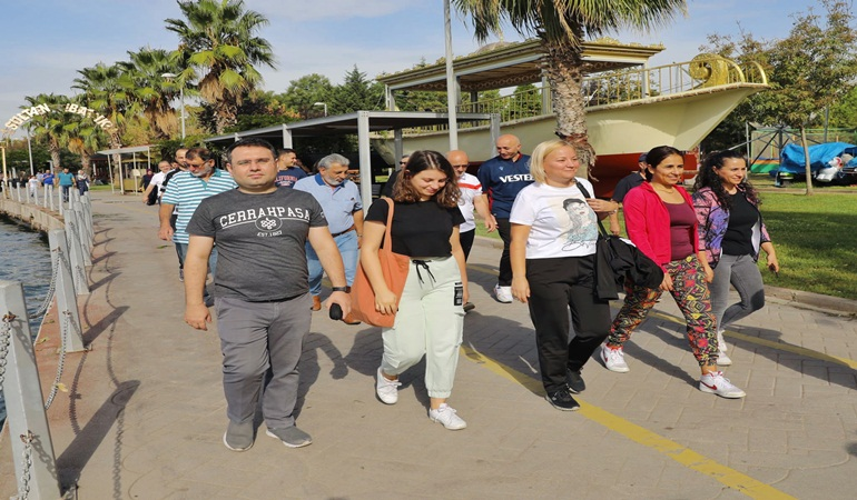 Körfezliler, sağlık için yürüdü 