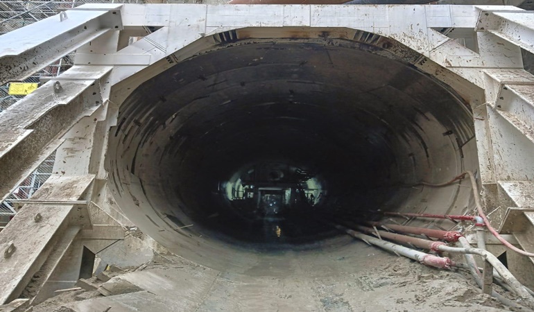 Körfezray Projesi’nde metro için tünel kazılıyor