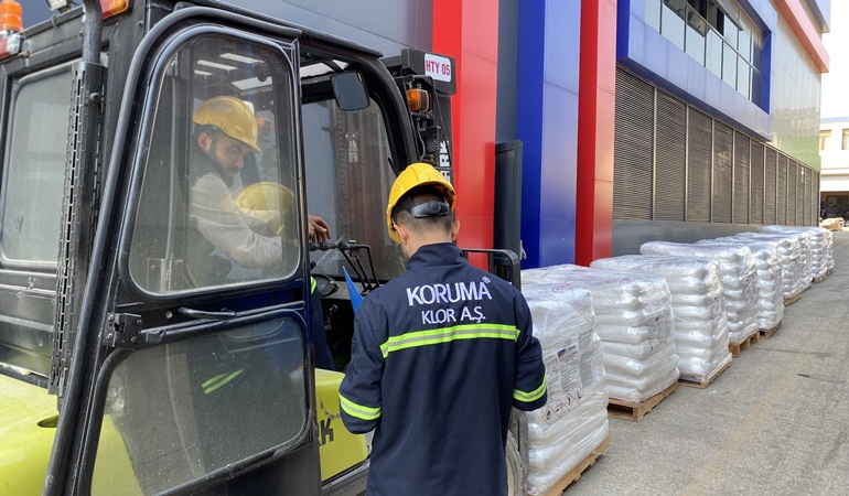 Koruma, deprem sonrası Hatay Kırıkhan’dan ilk ihracatını yaptı