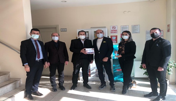 KTO VE Ermed Medikalden Rehabilitasyon Merkezlerine maske ve dezenfektan 