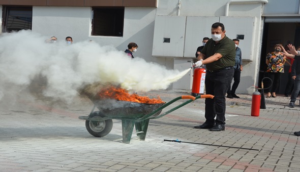 Kültür ve Turizm'de yangın tatbikatı