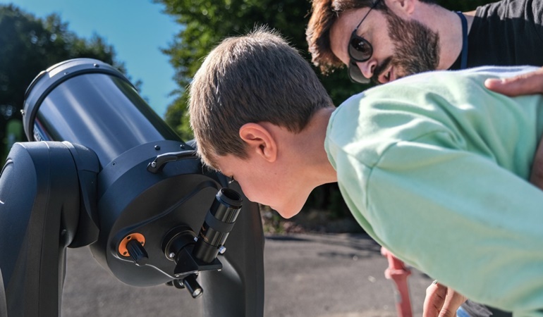 Kuzuyayla’da teleskopla gökyüzüne baktılar!