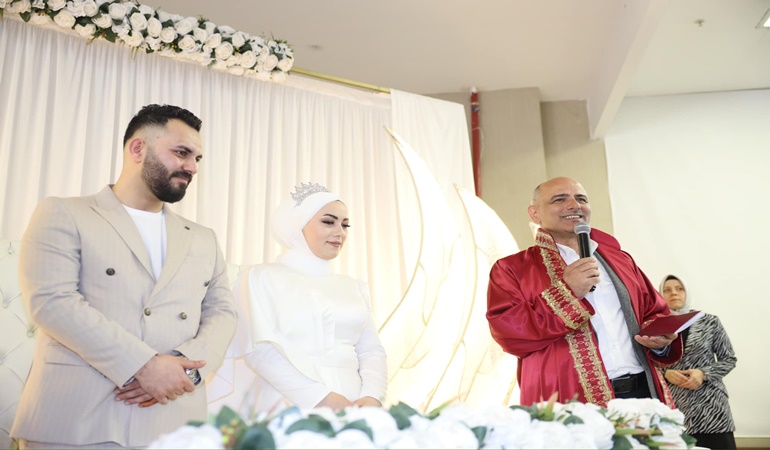 Levent ve Sevilay hayatlarını birleştirdi