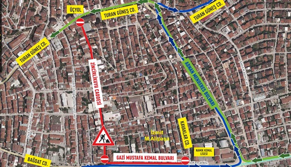 Mehmet Ali Paşa’da 2 geçici güzergah oluşturuldu