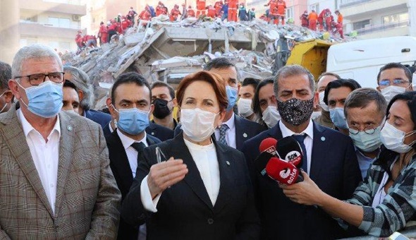 Meral Akşener, deprem bölgesinde