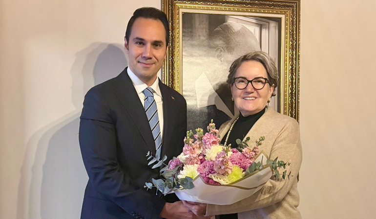 Meral Akşener, DYP Genel Başkanını ağırladı