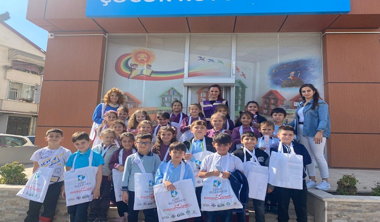 Minik öğrenciler İZGİM’i ziyaret etti  