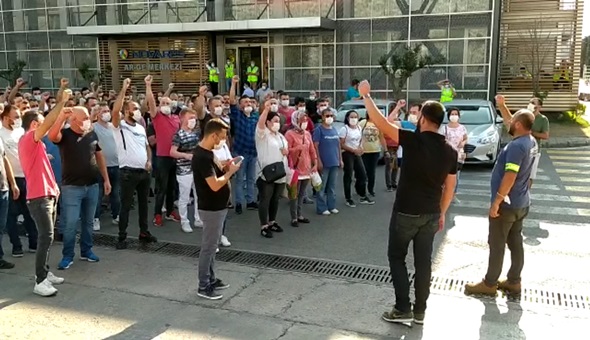 Novares işçileri grev öncesi eylemlere başladı