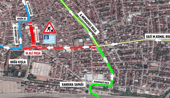 O cadde geçici olarak trafiğe kapatılacak