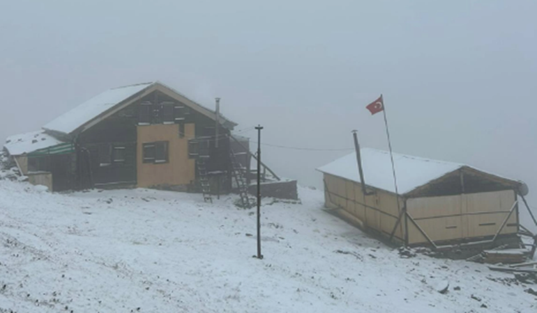 O illere yılın ilk karı düştü