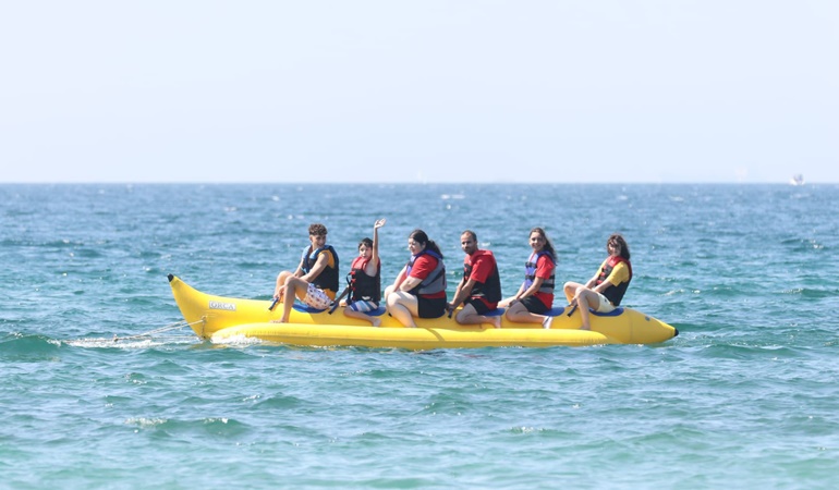 Özel bireyler bu festivalde denizin keyfini çıkardı