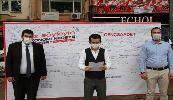 Saadet partili gençler geçim zorluğuna dikkat çekti