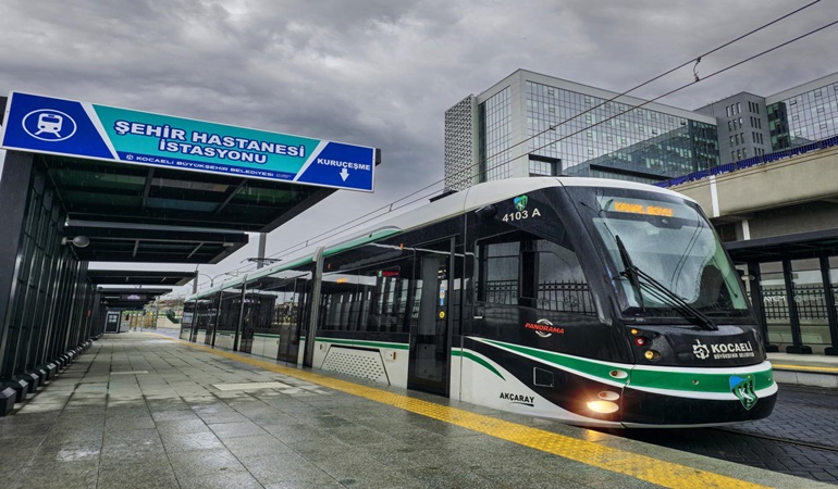 Şehir Hastanesi tramvay hattında 17 ayda 1 milyon 800 bin yolcu taşındı