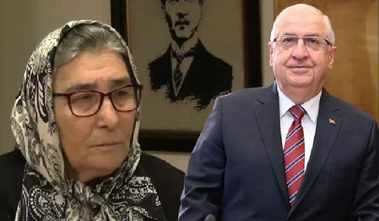 Şehit annesine parmak salladı